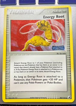 Pokemon card - TRAINER -Energy Root #83 - Unseen Forces 2005 - Reverse Holo - Image 1