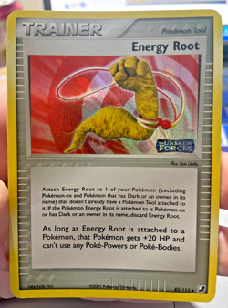 Pokemon card - TRAINER -Energy Root #83 - Unseen Forces 2005 - Reverse Holo - Image 2