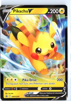 Pikachu V Promo SWSH: Sword & Shield Promo Cards SWSH285 NM - Image 1