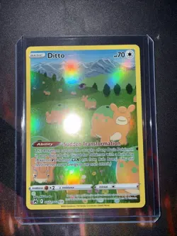 Pokemon TCG Ditto Crown Zenith Galarian Gallery Holo Ultra Rare Card GG22/GG70 - Image 1