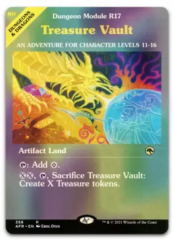Treasure Vault (Dungeon Module) #358 (Foil) (NM) Forgotten Realms AFR Magic MTG - Image 1