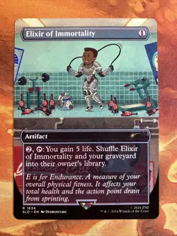MTG Borderless Elixir of Immortality Secret Lair: X Fallout®: S.P.E.C.I.A.L. NM! - Image 1