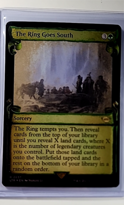 2023 MTG Magic The Gathering LOTR Showcase Scroll Foil #637 The Ring Goes South - Image 1