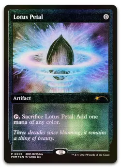 Lotus Petal (Foil Etched) #1 (NM) Unique and Miscellaneous Promos UMP Magic MTG - Image 1