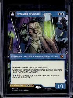 2025 Magic The Gathering Spider-Men Norman Osborn Green Goblin Foil #0220 - Image 1