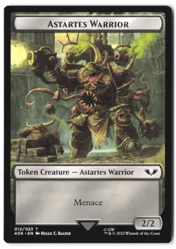 Plaguebearer of Nurgle // Astartes Warrior Double-Sided Token 15 // 12 MTG - Image 1