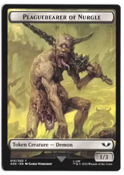Plaguebearer of Nurgle // Astartes Warrior Double-Sided Token 15 // 12 MTG - Image 2