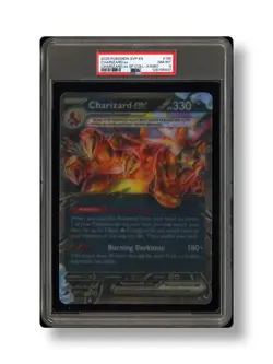 2025 POKEMON BLACK STAR PROMO CHARIZARD EX SPECIAL COLLECTION LENTICULAR PSA 8 - Image 1