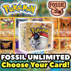 Pokemon FOSSIL UNLIMITED Choose Your Card! 1999 VINTAGE WOTC LP/MP ENGLISH - Image 1