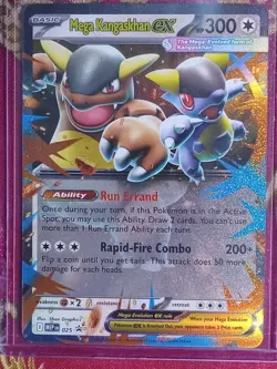 BLACK STAR PROMO Hologram Foil Mega Kangaskhan EX MEPen 025 Pokemon TCG Rare - Image 1