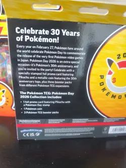 Pokemon Day 2026 COLLECTION BOX TCG BOOSTER PIKACHU STAMPED PROMO ANNIVERSARY - Image 3