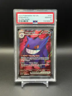 Pokemon Gengar ex 193/162 SV05: Temporal Forces PSA 10 GEM - Image 1