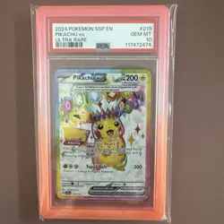 🔥 PSA 10 GEM MINT Pikachu ex Ultra Rare 219/191 Surging Sparks Pokemon TCG 🔥 - Image 3