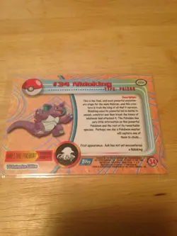 Topps Pokemon #34 Nidoking - Image 2