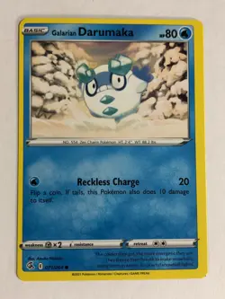 Pokemon TCG Fusion Stirke Miscut + Alignment Dot Error Darumaka 071/264 NM - Image 1