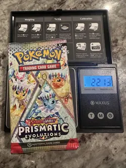 22.13g HEAVY -Pokemon Prismatic Evolution Booster Pack -Possible GODU - Image 1