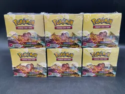 Lot of (6) Pokemon TCG Sword & Shield Darkness Ablaze Booster Boxes Sealed - Image 1