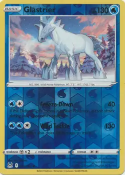 GLASTRIER 051/196 LOST ORIGIN POKEMON (REVERSE HOLO, NM) - Image 1