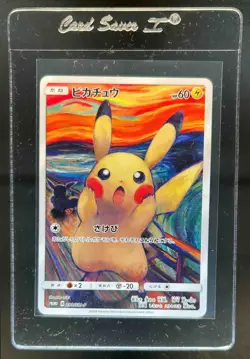 2018 Pokemon SM-P Promos Pikachu Edvard Munch's The Scream #288/SM-P - Image 1