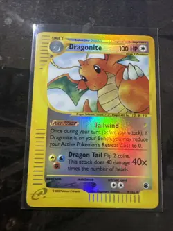 Pokemon TCG - Dragonite #9 - Expedition (2000) - Reverse Holo - Image 1