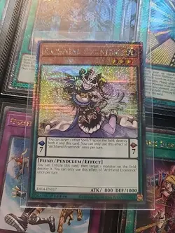 Archfiend Eccentrick 1st Edition Quarter Century Secret Rare RA04-EN017 Yu-Gi-Oh - Image 1