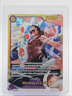 MONKEY. D. LUFFY 2025 ONE PIECE EXTRA BOOSTER 25TH SECRET RARE A Q2371 - Image 1