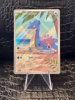 Pokemon TCG Misty's Lapras Destined Rivals 194/182 Illustration Rare Holo - Image 1