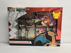 Pokemon Celebrations 25th Anniversary Lance’s Charizard V Collection Box Sealed - Image 1