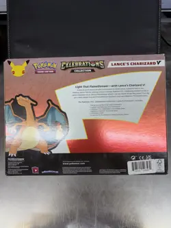 Pokemon Celebrations Lance’s Charizard V Collection Box Sealed 25th Anniversary - Image 2