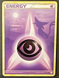 Psychic Energy 119/123 - Espeon Art - HGSS - Non Holo - Pokemon Card - NM - Image 1