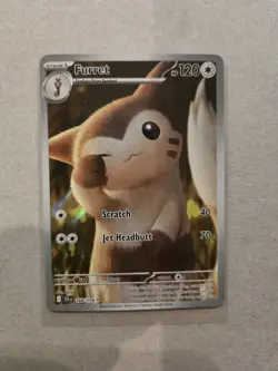 Pokemon TCG Furret Card Journey Together 168/159 Near Mint Condition - Image 1