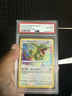 Pokemon TCG Rayquaza Vivid Voltage Amazing Rare Card, PSA 10 - Image 3