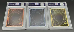 2003 YuGiOh PSA 8 Egyptian God Cards Promo Set - Image 2