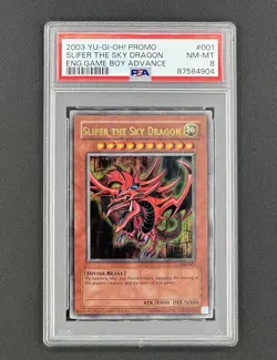 2003 YuGiOh PSA 8 Egyptian God Cards Promo Set - Image 3