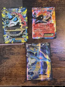 Pokemon M Glalie EX 156/162, Moltres EX 14/135 & Kingdra EX 122/124 EX Card Lot - Image 1