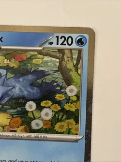 Pokemon TCG Golduck 008 ME: Mega Evolution Cosmos Holo Black Star Promo Card NM - Image 3