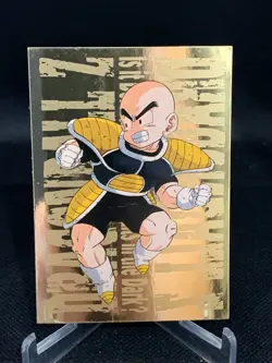 Dragon Ball Z 1999 Artbox JPP/Amada Card - #G-3 Krillin - Gold Foil - Image 1