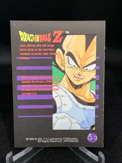 Dragon Ball Z 1999 Artbox JPP/Amada Card - #G-3 Krillin - Gold Foil - Image 2