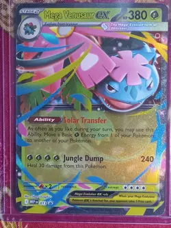 BLACK STAR PROMO Hologram Foil Mega Venusaur EX MEPen 013 Pokemon TCG Rare Card - Image 1