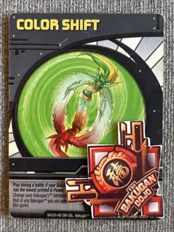 Bakugan Battle Brawlers Color Shift 🔵 Blue Ability Card Ventus Pyrus 38/48d - Image 2