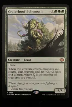 Craterhoof Behemoth (138/471) Regular MTG Tarkir Dragonstorm LP - Image 1