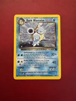 Dark Blastoise 3/82 Holo Rare Team Rocket Pokemon Card LP No Creases - Image 1