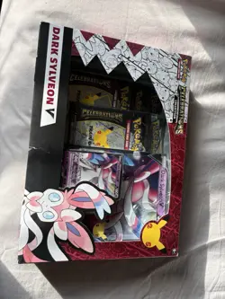 Pokemon TCG: Celebrations Collection Box Dark Sylveon V and Lance's Charizard V 820650809392 - Image 2