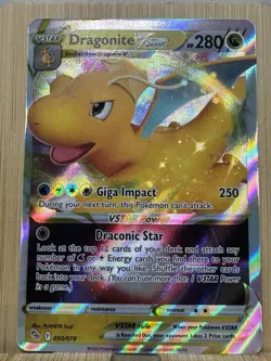 Pokemon TCG Dragonite VSTAR Holo Ultra Rare Card 050/078 Pokemon Go - Image 2