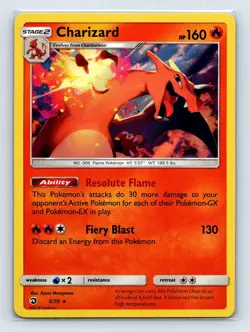 Pokemon TCG Charizard Dragon Majesty 3/70 Holo Holo Rare LP - Image 1