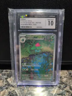 2023 Pokemon Card 151 Ivysaur 167/165 Art Rare Holo (Japanese) – CGC 10 Gem Mint - Image 1