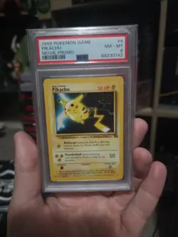 1999 POKEMON GAME MOVIE PROMO #4 PIKACHU PSA 8 - Image 1