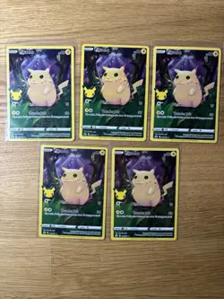 Pokemon Pikachu Celebrations 005/025 Lot of 5 NM - Image 1