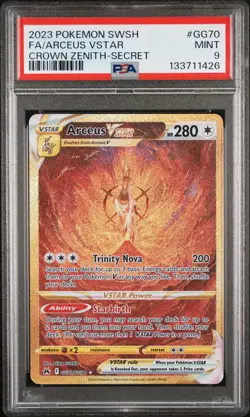 2023 POKEMON SWORD & SHIELD CROWN ZENITH SECRET FULL ART/ARCEUS VSTAR PSA 9 - Image 1