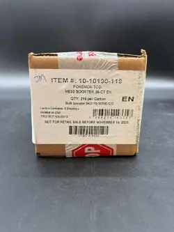 Pokemon TCG English ME02 Phantasmal Flames Booster Box Case Sealed - Image 1